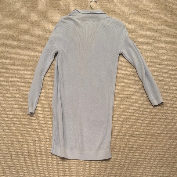 NWOT Light Blue Long Cardigan Sweater - Picture 2 of 6